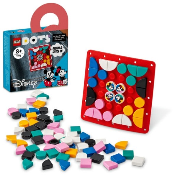 LEGO DOTS Musse Pigg och Mimmi Pigg Tygmärke 41963 multifärg one size