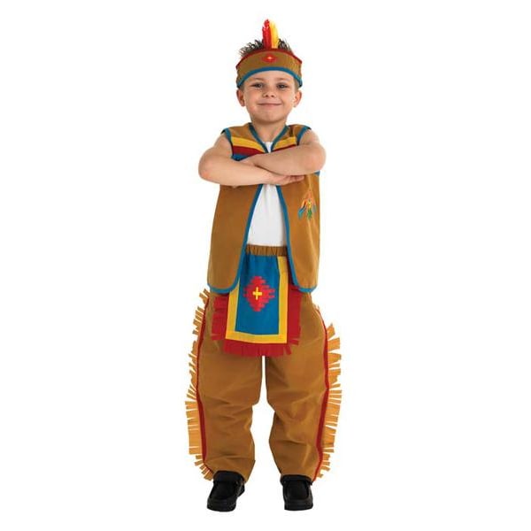 Chief Boy Børn Maskerade kostume Brown 128