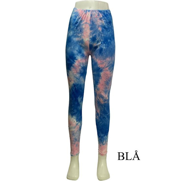 Färgglada Mönstrade Leggings Rosa one size