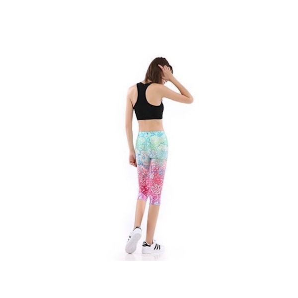 Mandala Oasis Capri Leggings Medium multifärg M