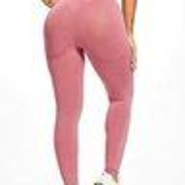 Lila Tights Seamless Hög midja  Leggings Purple S
