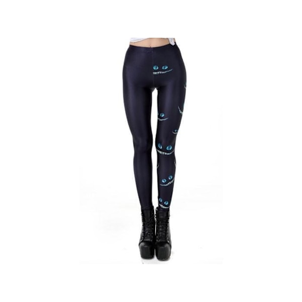 Mönstrade Leggings med tryck Black S