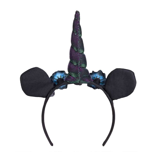 Diadem Dark Unicorn multifärg one size