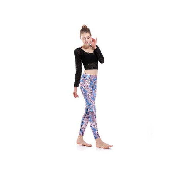 Pastel Paisley Yoga Leggings MultiColor XXXXL