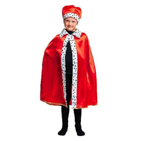KUNGACAPE BARN, INKL RÖD KRONA Röd