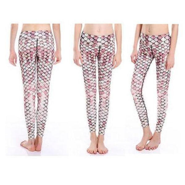 Mermaid Yoga Leggings MultiColor XXL