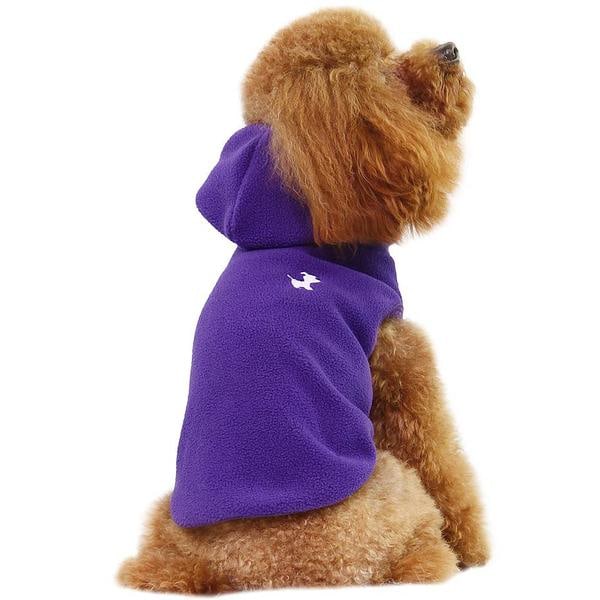 Fleece-takki, jossa huppari XL Purple XL