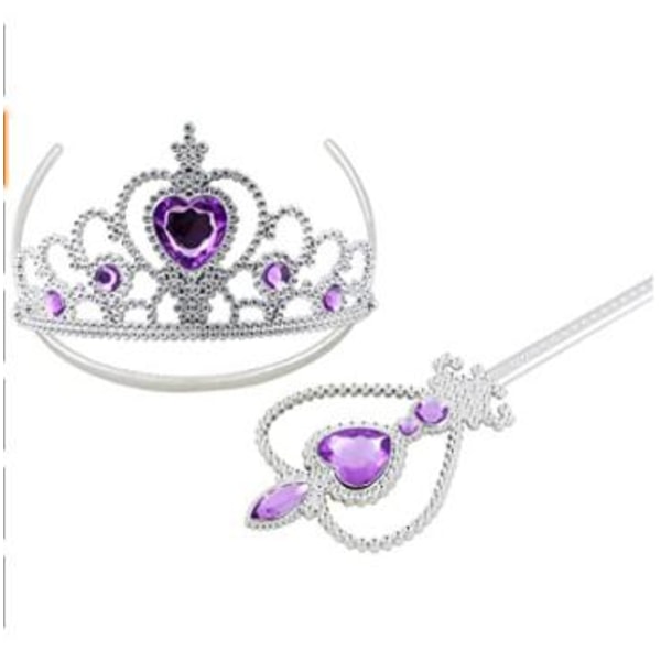 Purple Princess -setti Princess-mekoille Rapunzel Frost Elsa Purple one size