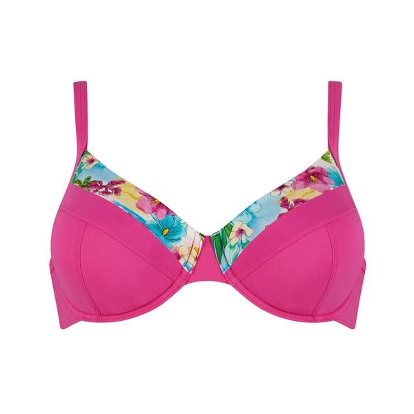 Sloggi Swim Pink Summer BH Bikinitopp Pink Storlek 70 D = 36D
