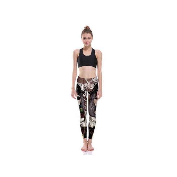 Kvinnliga Pirat Yoga Leggings MultiColor S