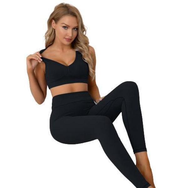 Sport-BH och Leggings 2-dels Set Espresso Espresso M