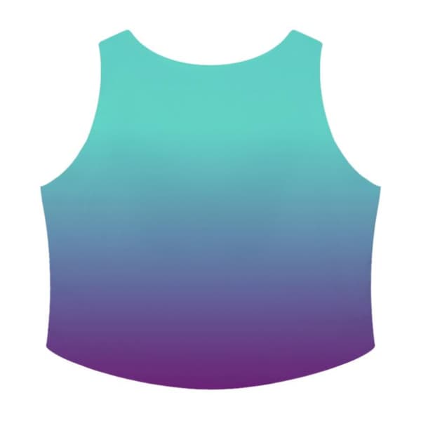 Justin Fanatic Crop Topp Blå M