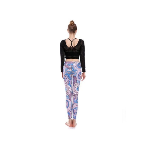 Pastel Paisley Yoga Leggings MultiColor XL