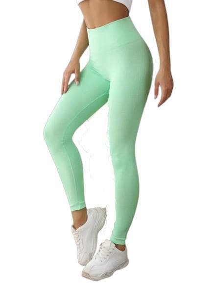 Grön Leggings med hög midja Grön L
