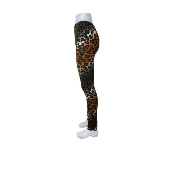 Mjuka Leopard Leggings O/S multifärg one size