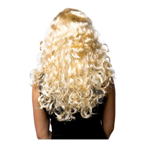 Blond Lång Jessica Peruk Maskerad Halloween Beige one size