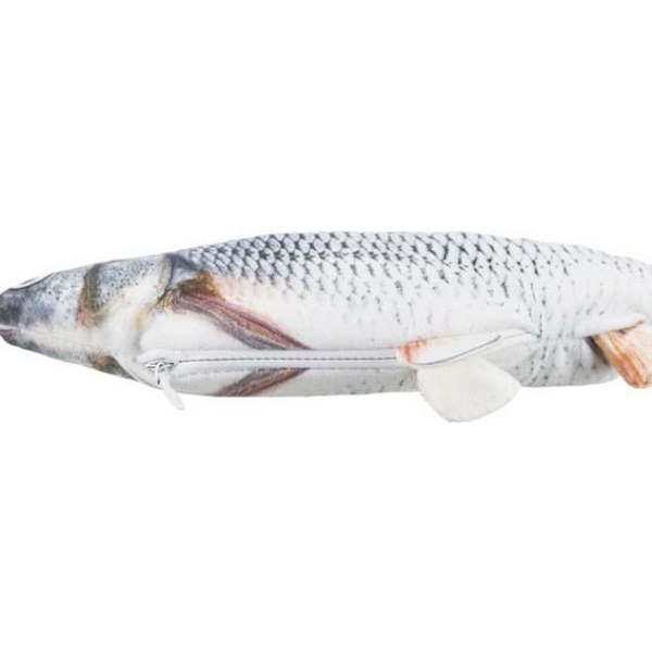 Interaktiv Katt Hund Aktivitets Leksak Sprattlande fisk Silver one size