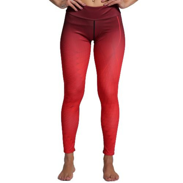 Röda Mönstrade Leggings Red