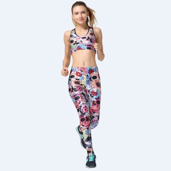 Mønstrede trænings-leggings Multicolor S