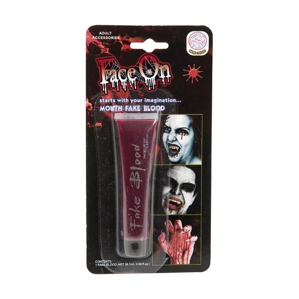Teaterblod / Fake blod 26 ml - Halloween & Maskerad Red one size
