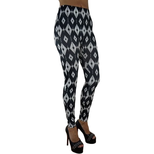 Sömlösa Mönstrade Leggings 3-pack multifärg one size