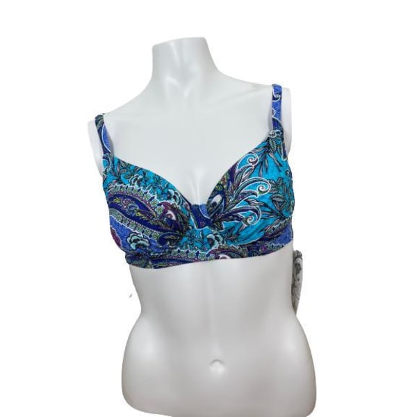 Damella Turquoise Paisley Bikini-rintaliivit Blue Storlek 75D/E = 38D/E