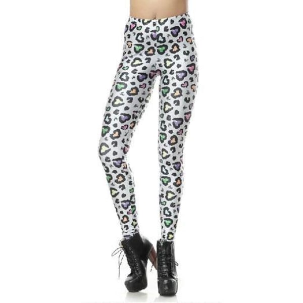 Wild Leopard Hearts leggingsit MultiColor S