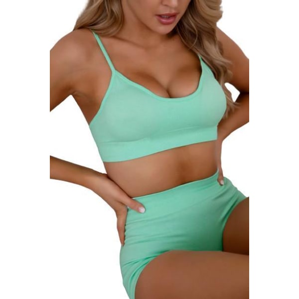 Grön Seamless Sport BH Topp Green L