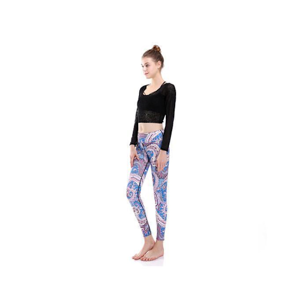 Pastel Paisley Yoga Leggings MultiColor XXXL