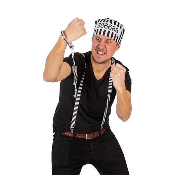 Set Fånge Halloween Maskerad Black one size