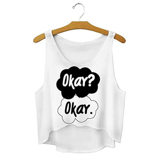 Crop topp Okey? White L