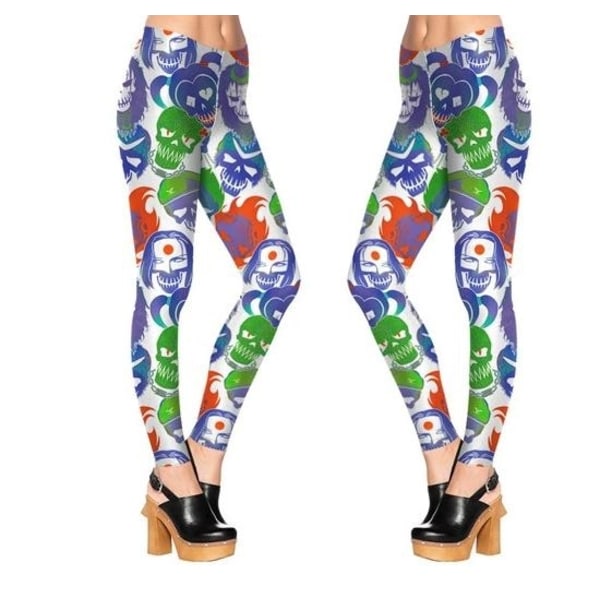 Dödskalle Tattoo Squad Up Leggings MultiColor M