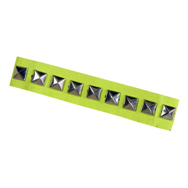 Kraghalsband med nitar Grön one size
