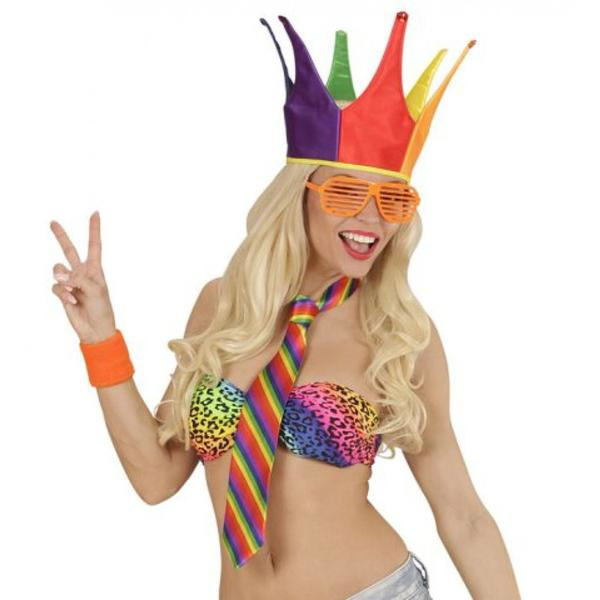 Regnbåges Pride slips Regnbågsfärgad Multicolor one size