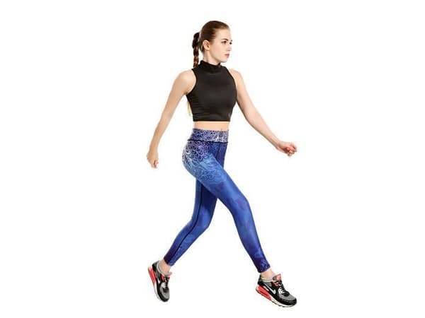 Träningstights Midnatts Blå Yoga Leggings Blå XL