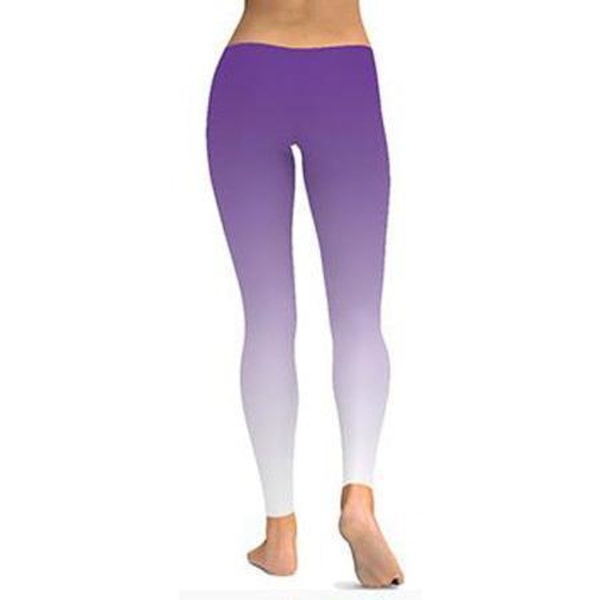 Kirjalliset leggingsit 3 eri värissä Purple M