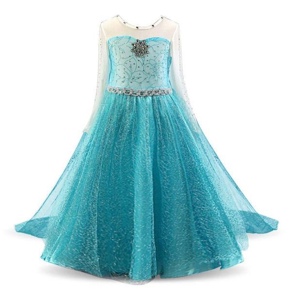 Frost Elsa Prinsessklänning Blue 140