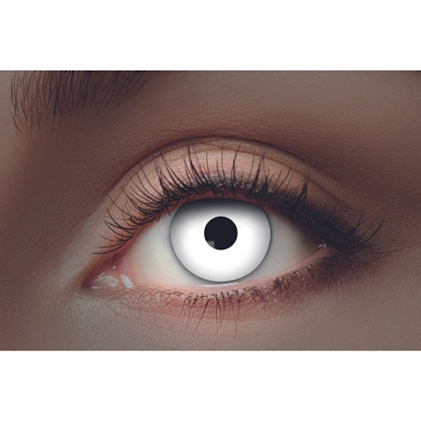 Partylinser Crazylinser UV WHITE 7 dagar Vit one size