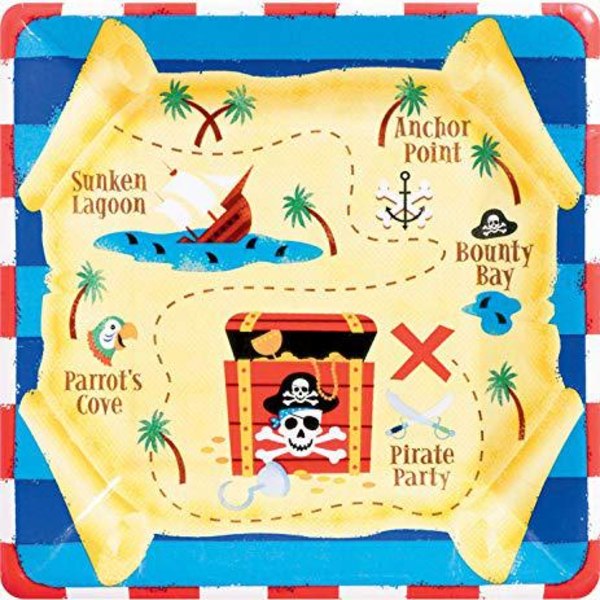 Treasure Hunt Pirate lautaset Multicolor one size