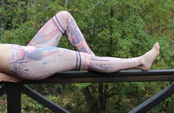 Egyptisk Mönstrade Leggings multifärg one size
