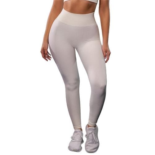 Vit Leggings med hög midja Vit M