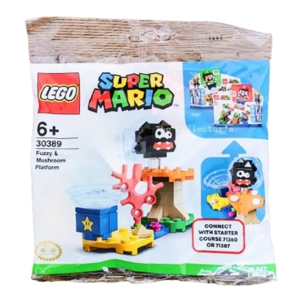 LEGO Super Mario Fuzzy and Mushroom Platform 30389 Multicolor one size