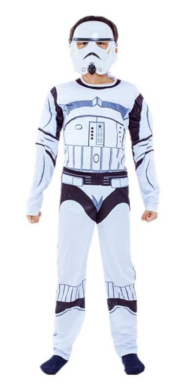Stormtrooper Deluxe Barn Maskeraddräkt White M