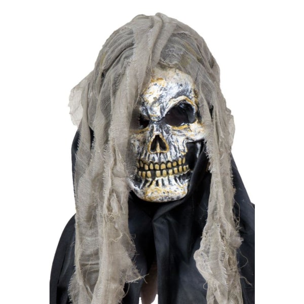 Spökmask med trasor 4 olika sorter Svart one size