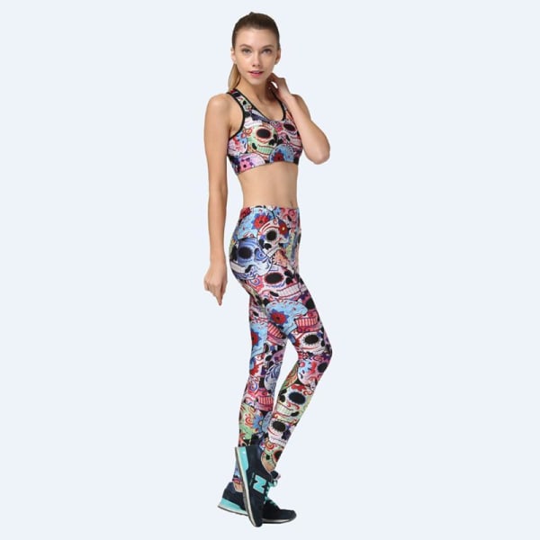 Mønstrede trænings-leggings Multicolor S