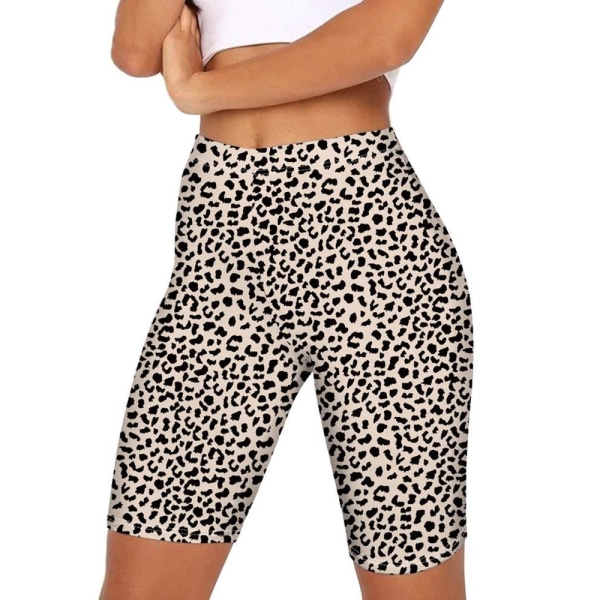 Leopardmønstrede shorts MultiColor L