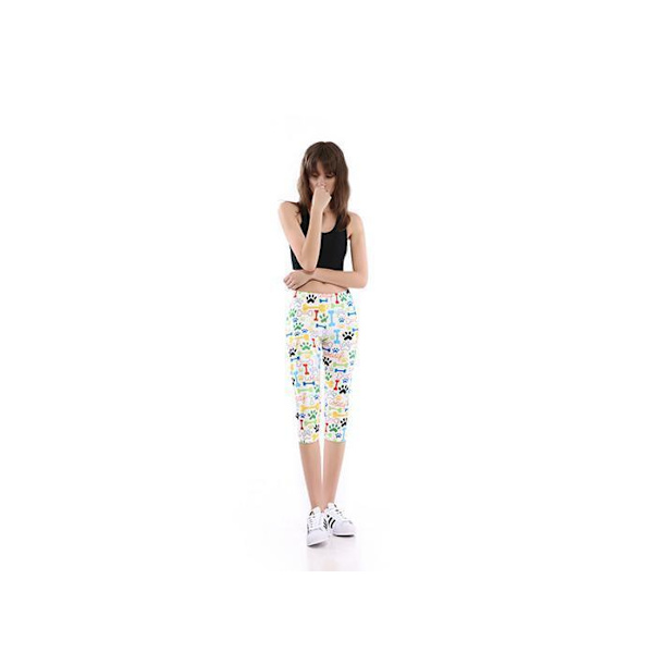 Woof Capri Leggings MultiColor M