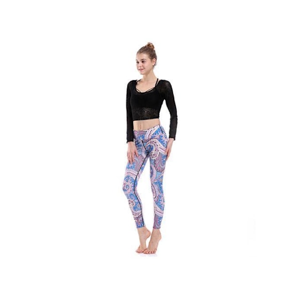 Pastel Paisley Yoga Leggings MultiColor S