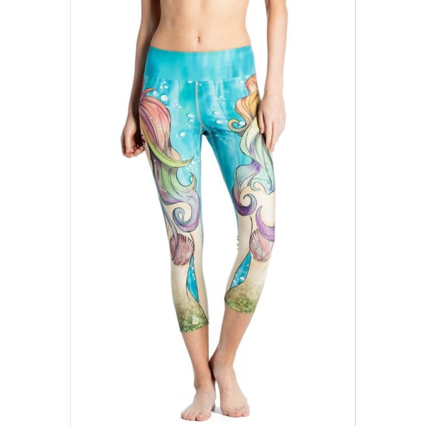 Sjöjungfru Leggings MultiColor S