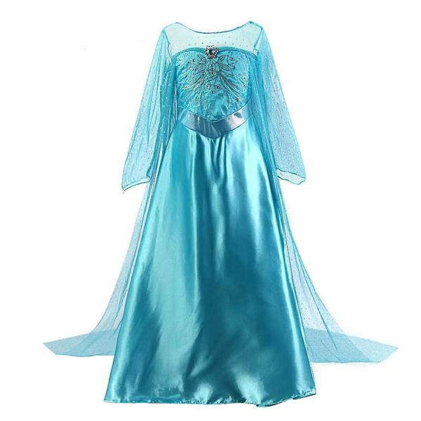 Prinsesse kjole Elsa Frost Blue 110